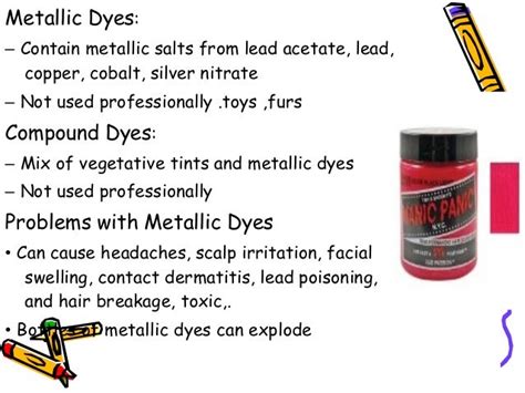 what box dyes have metallic salts|metallic salts hair dye.